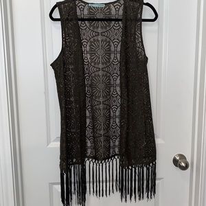 Fringe cardigan